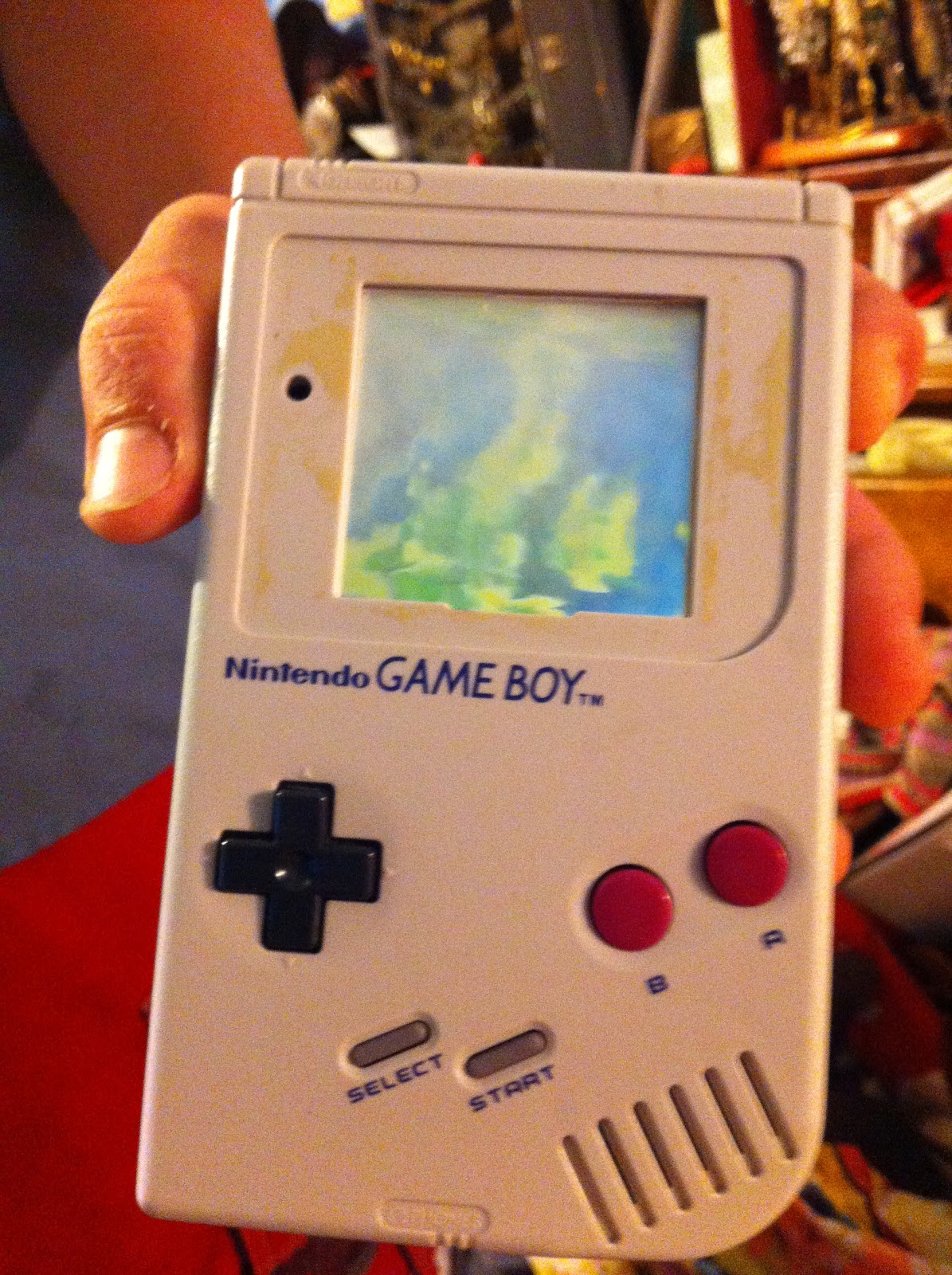 Busted up Nintendo Game Boy Original Upcycled to External Hard Drive