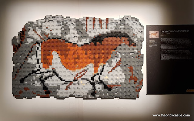 The Art Of The Brick LEGO brick model the second chinese horse cave painting