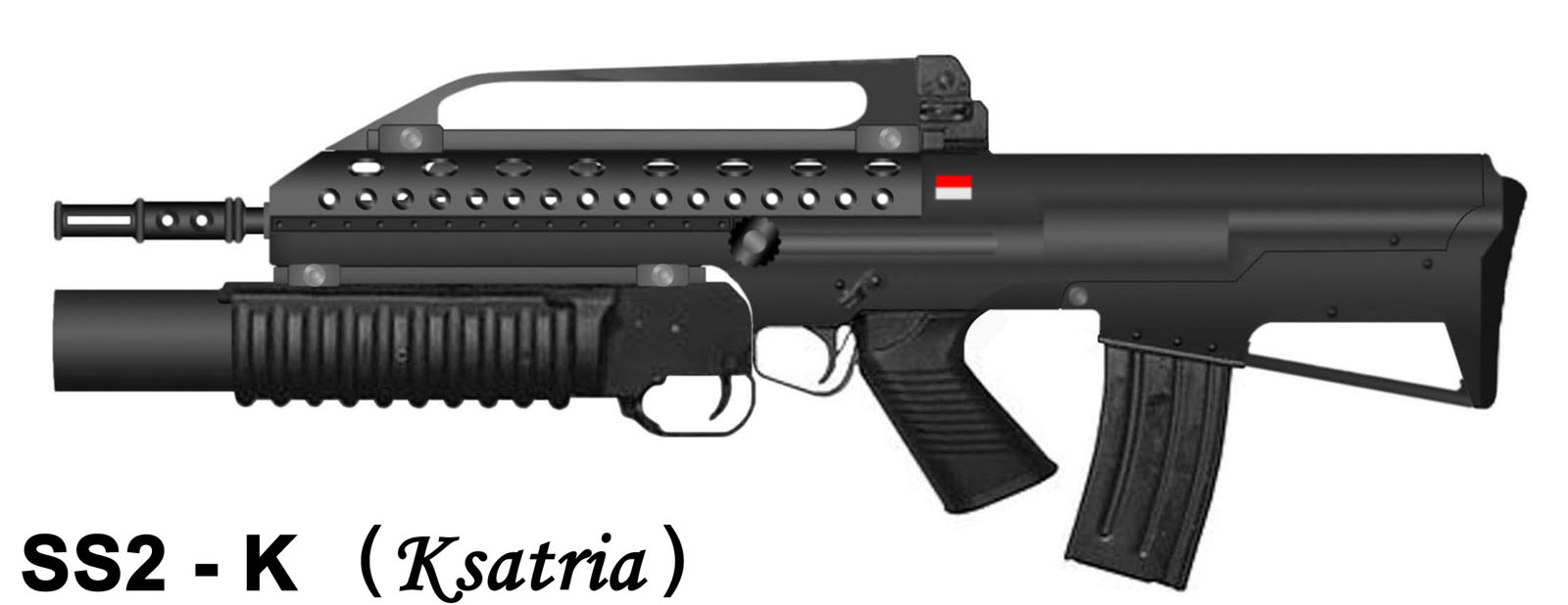 MENCOBA BERKARYA UNTUK BANGSA: SS2 - K Bullpup Assault Rifle (Ksatria)