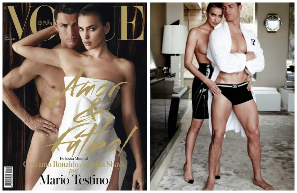 cristiano Ronaldo desnudo y su mujer
