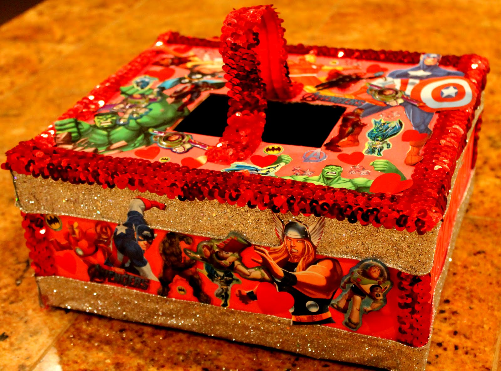 The Honeysuckle Bus Stop: {DIY} Valentine's Day Card Box