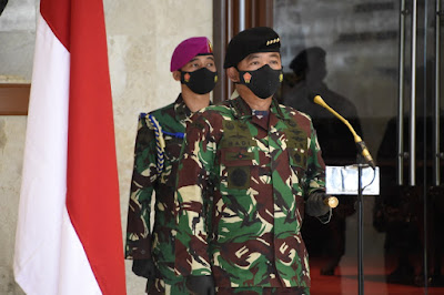 Panglima TNI Terima Laporan Kenaikan Pangkat 23 Perwira Tinggi