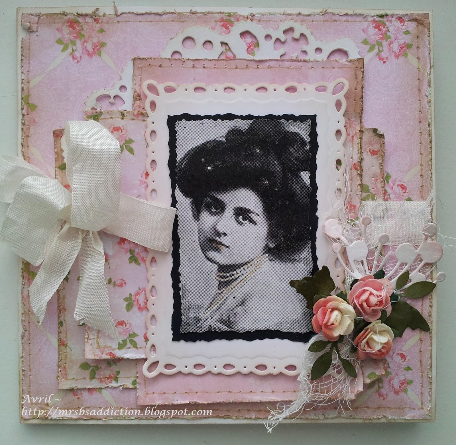 Mrs. B's Crafting Addiction: Vintage pink for In the Pink