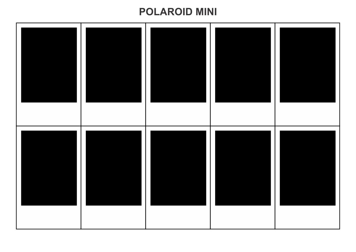  Desain  Layout dan Ukuran Foto  POLAROID  Lengkap dengan 