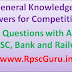 Top 5000 General Knowledge Questions and Answers for Competitive Exams PDF like SSC ,UPSC, Bank and Railway Exams