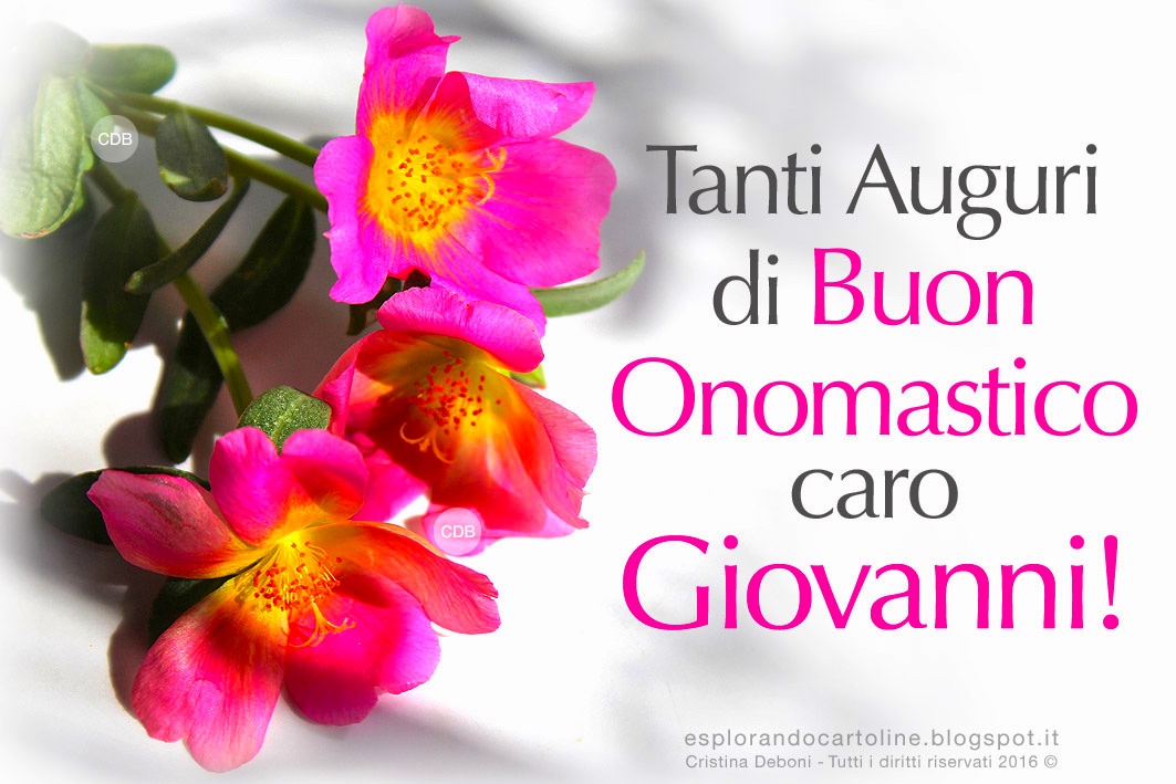 CDB Cartoline per tutti i gusti 15 CARTOLINE con il nome GIOVANNI 🌼🌸🌺 jpg (1063x709)