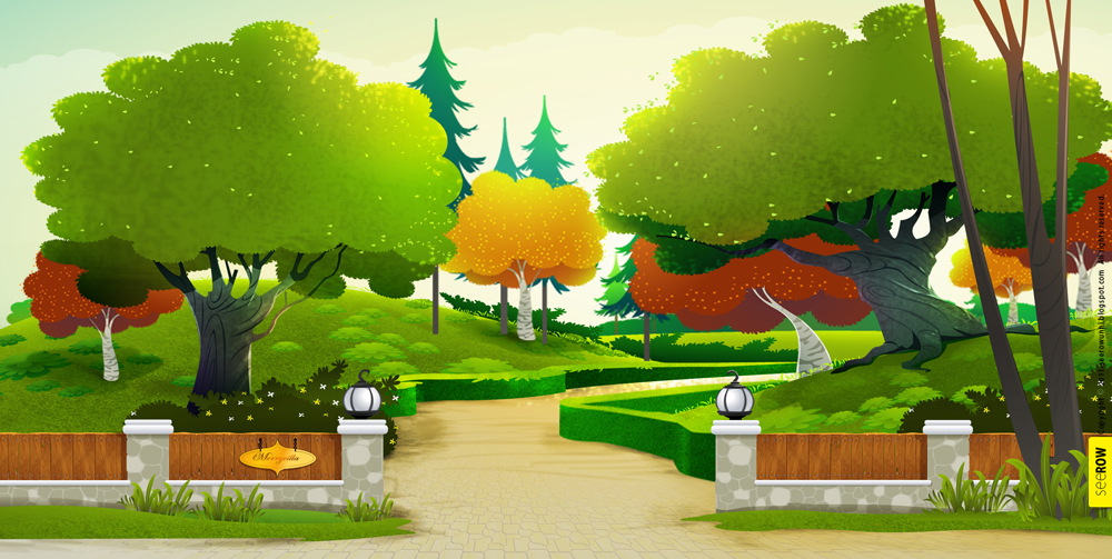 Фон парка рисунок