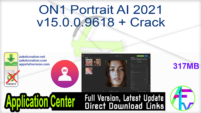 ON1 Portrait AI 2021 v15.0.0.9618 + Crack