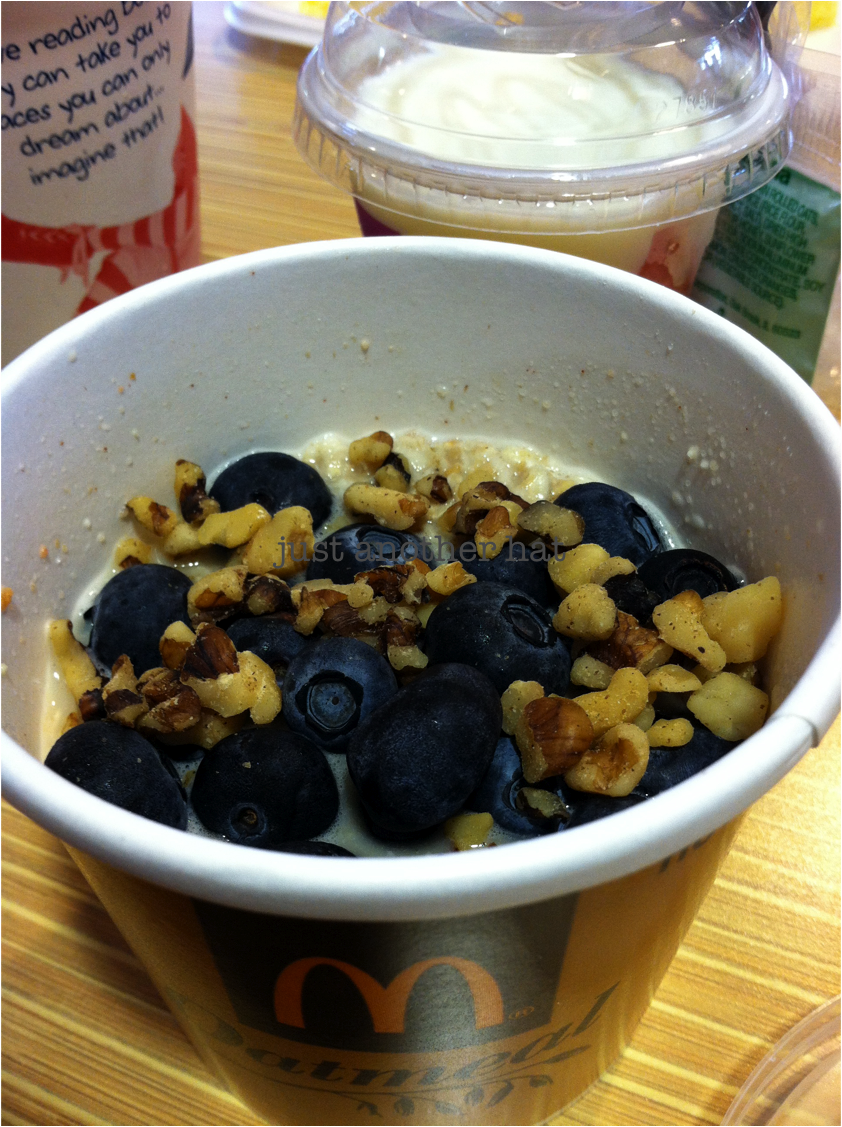 Just Another Hat McDonald's Blueberry Banana Nut Oatmeal