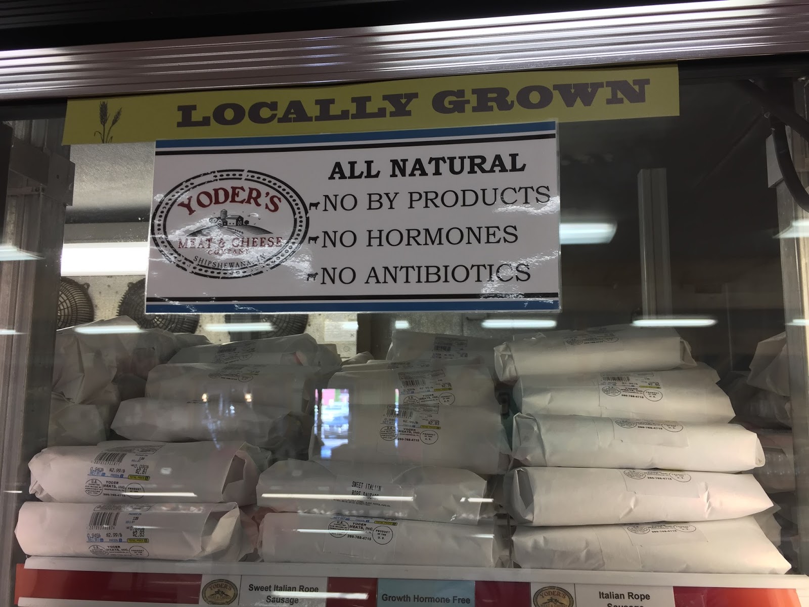 BLUE SKY AHEAD Yoder's Meat & Cheese Company, Shipshewana, IN