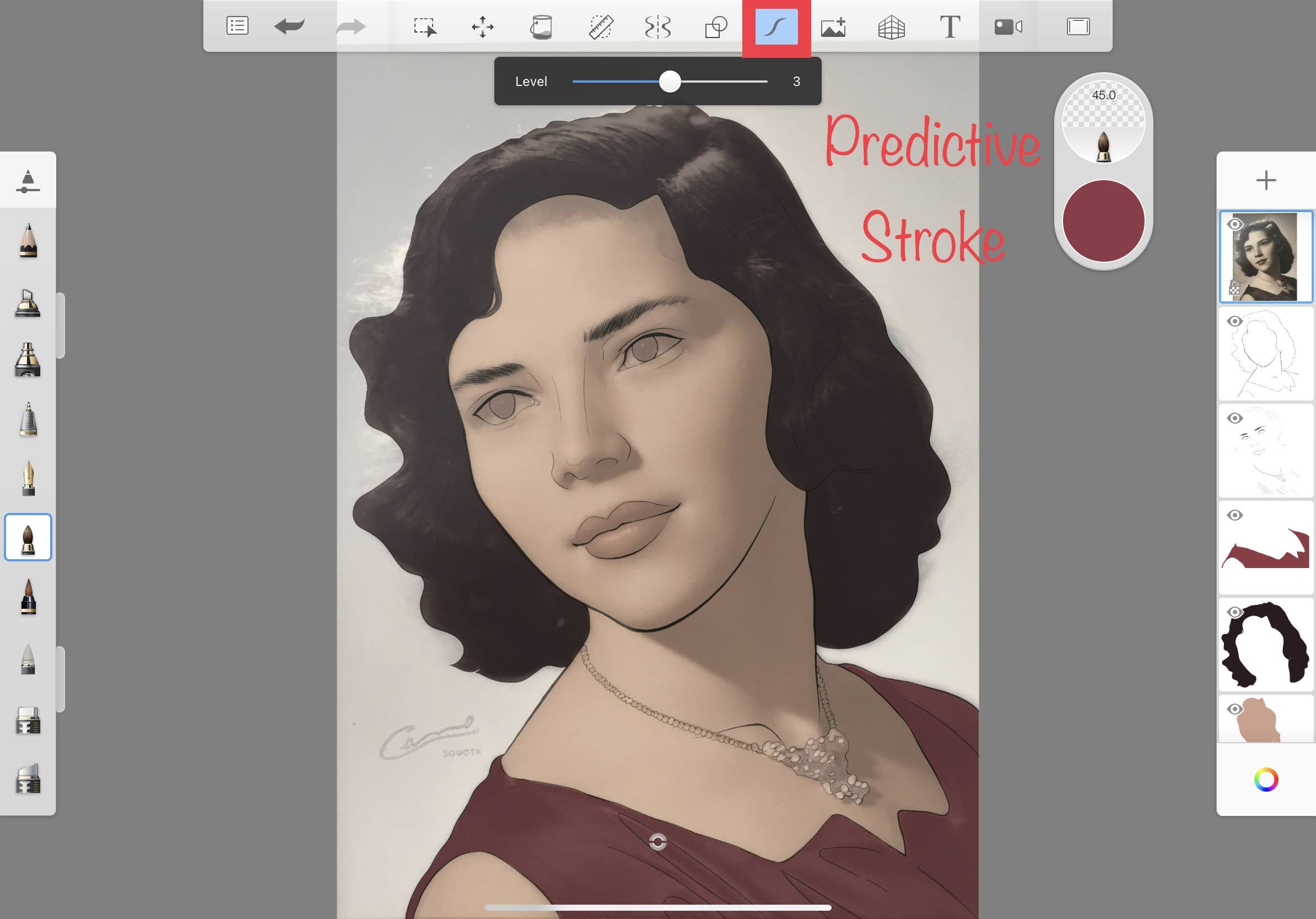 How to Draw Hair in Autodesk SketchBook App