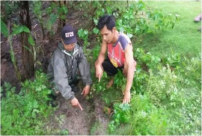 TANAH RETAK SEPANJANG 15 METER DI DK DANGREJO
