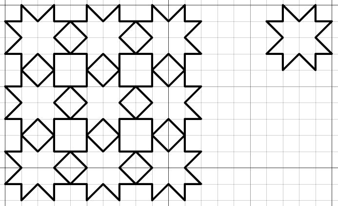 Геометрические рисунки по клеточкам узоры