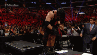 Smackdown #0: Seth Rollins vs Randy Orton Powerbomb%2BTo%2BAnnouncers%2BTable