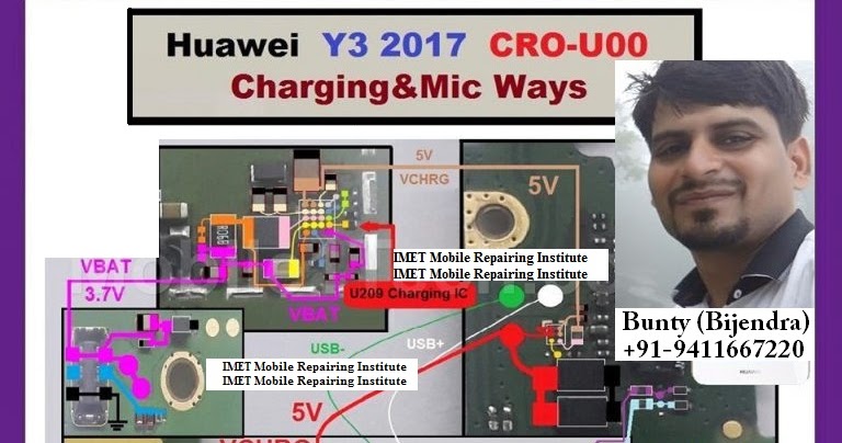 Huawei Y3 17 Charging Usb Problem Solution Jumper Ways Imet Mobile Repairing Institute Imet Mobile Repairing Course