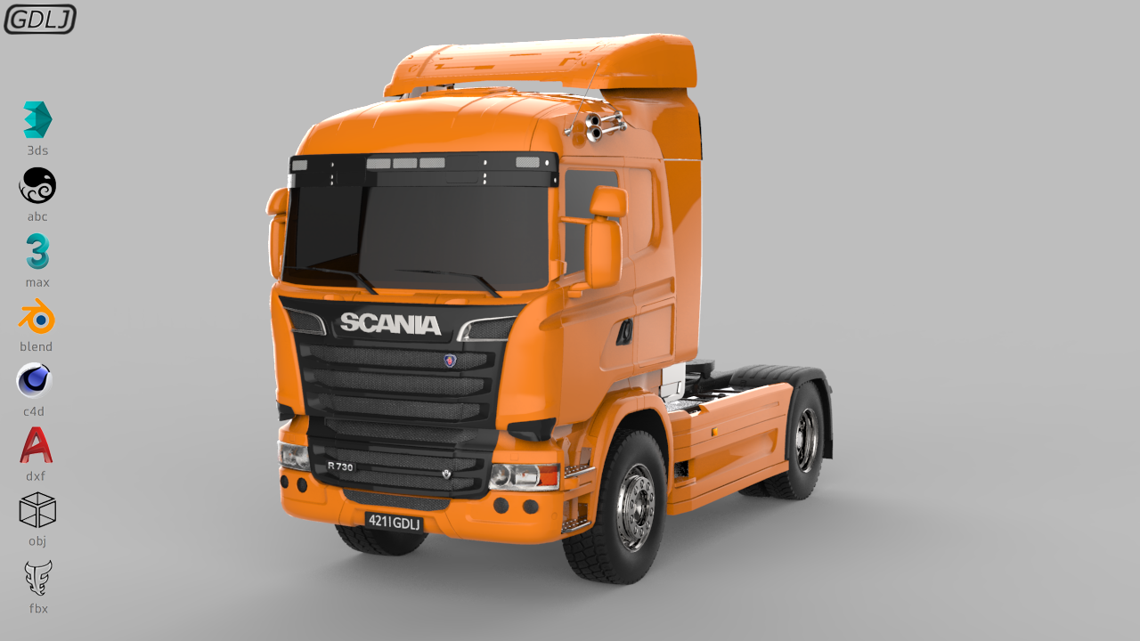 Scania R730 V8 Orange | Layth Jawad