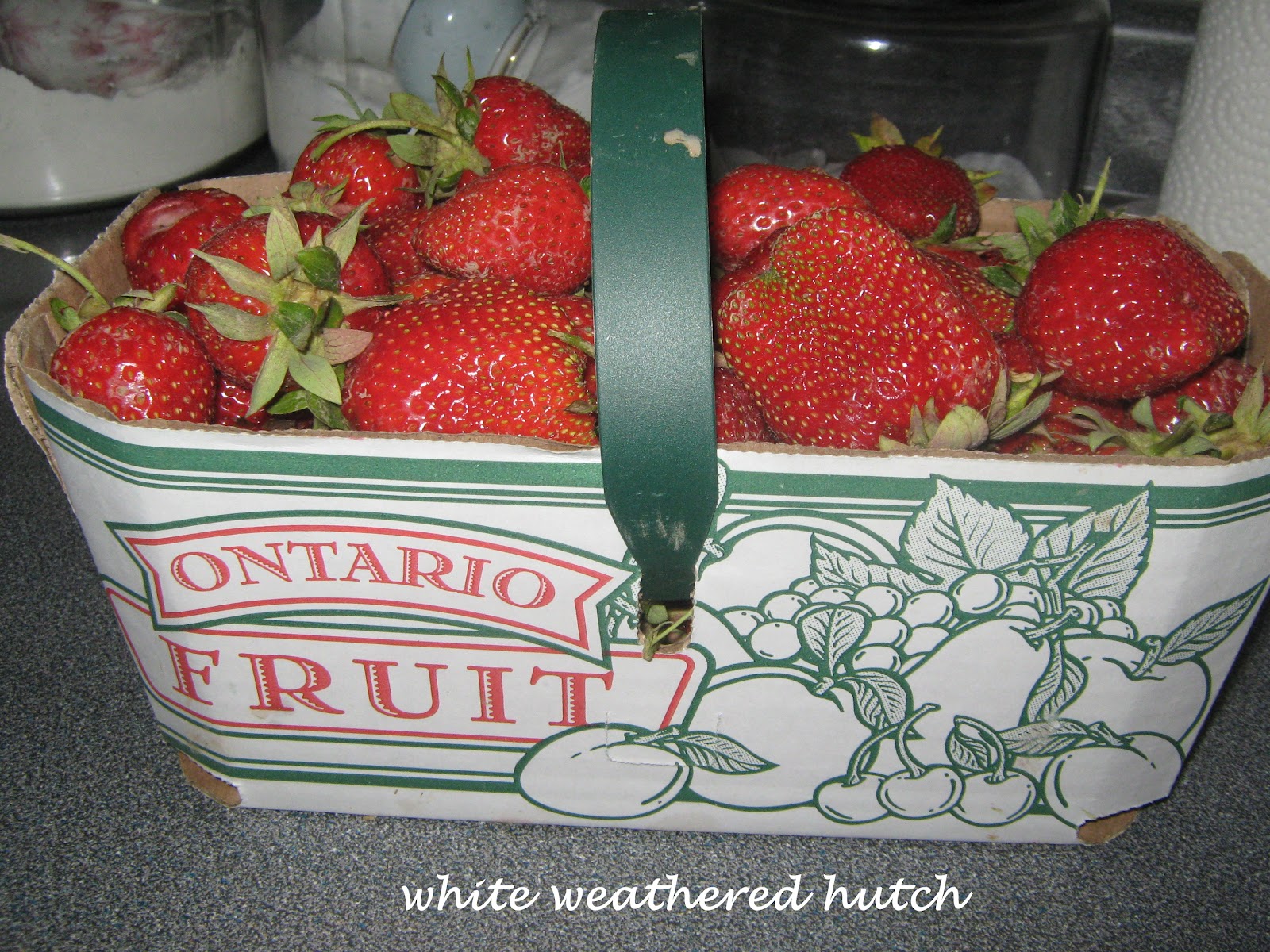 White Weathered Hutch Strawberry time in Ontario