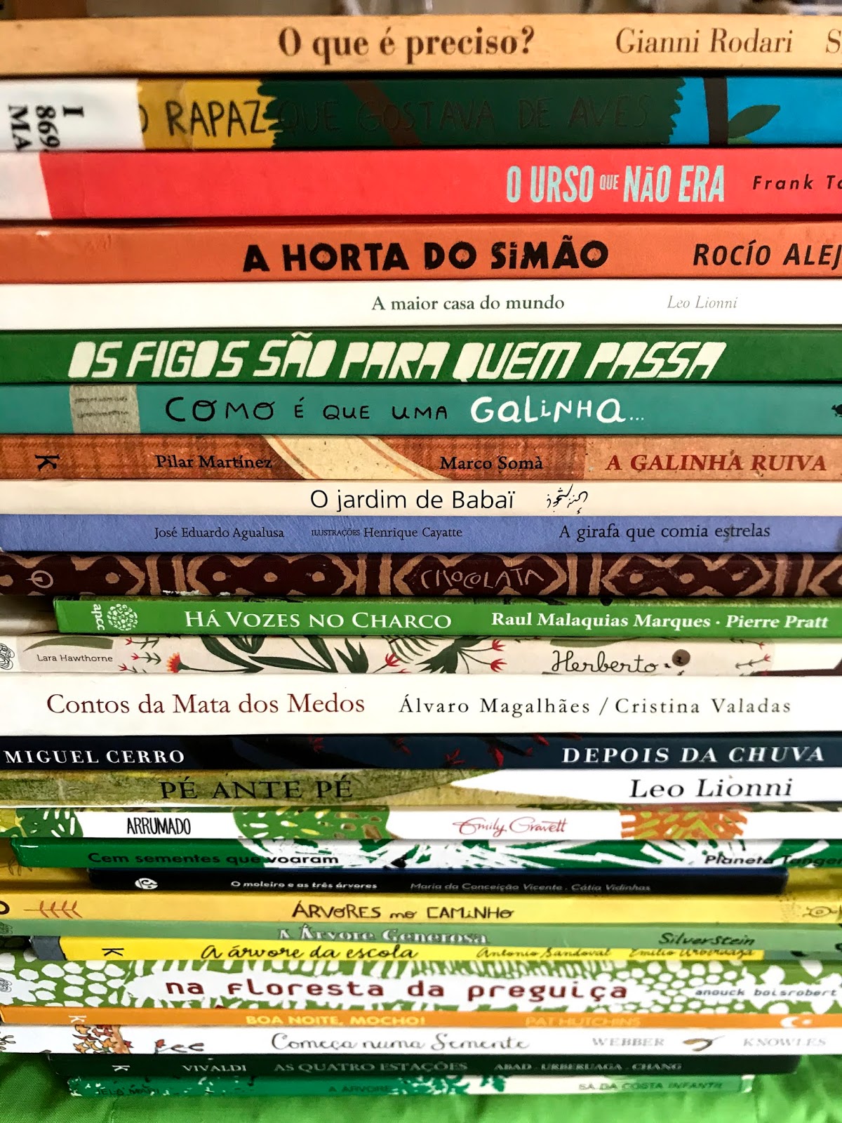 Seleção bibliográfica que deu corpo à Ação: representações do ambiente na LIJ