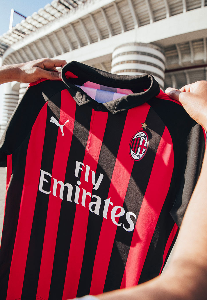Revealed: Puma's Authentic AC Milan 18-19 Home Kit Features Replica Kit Technology Footy Headlines
