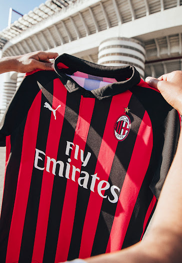 Revealed: Puma's Authentic AC Milan 18-19 Home Kit Features Replica Kit ...