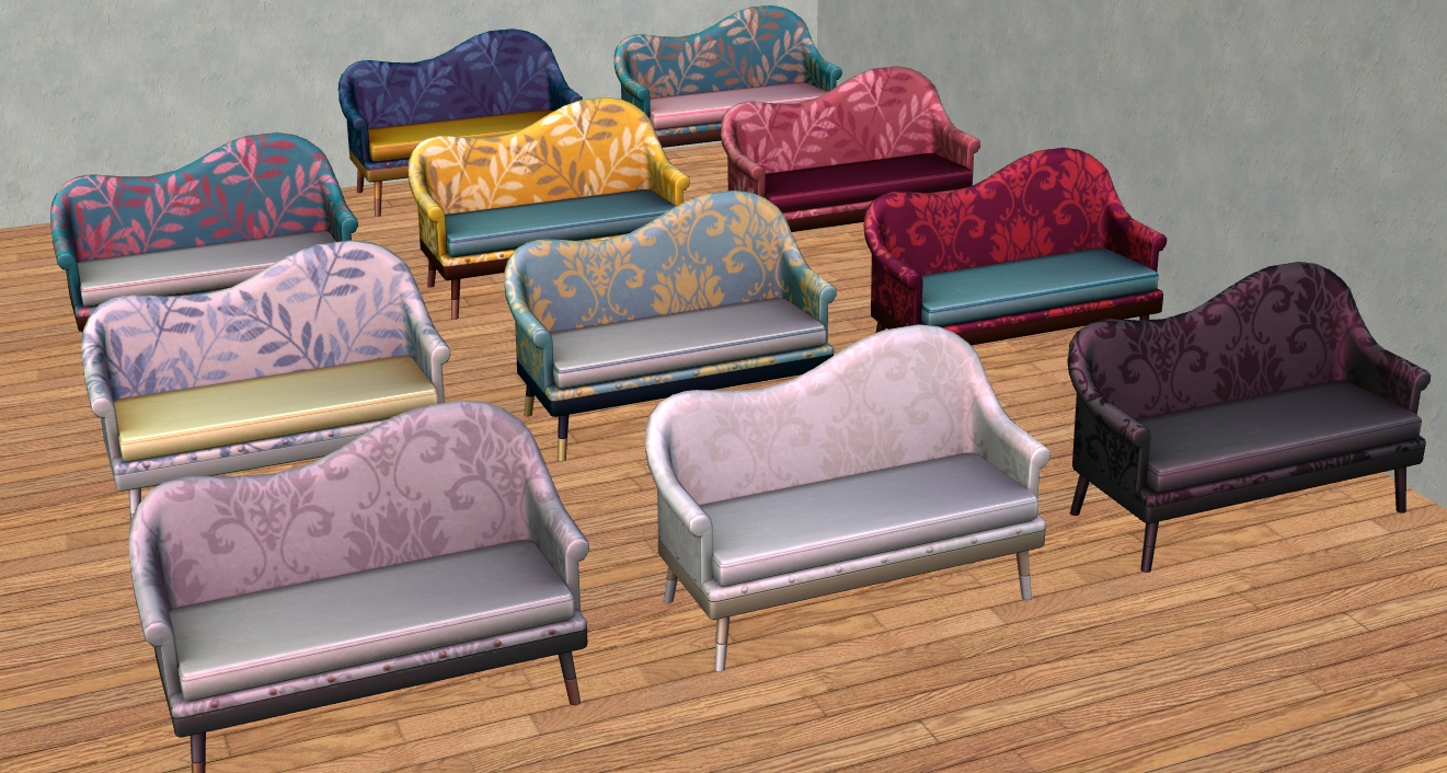 TheNinthWaveSims The Sims 2 TS4 Paranormal Guidry's Frisky Loveseat