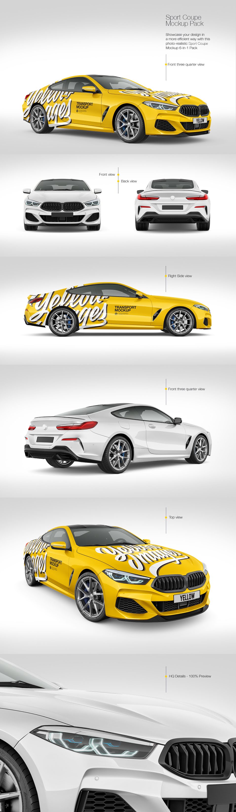 Coupe Car Mockup Pack