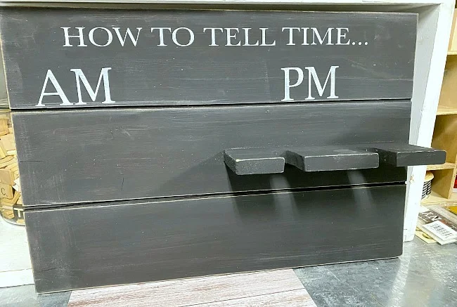 How to Tell Time Pallet Sign for mugs and wine glasses