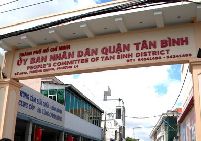 Danh bạ điện thoại Ủy ban nhân dân quận Tân Bình