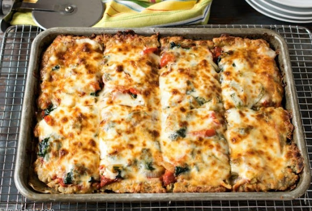 Keto Sheet Pan pizza #keto #lowcarb