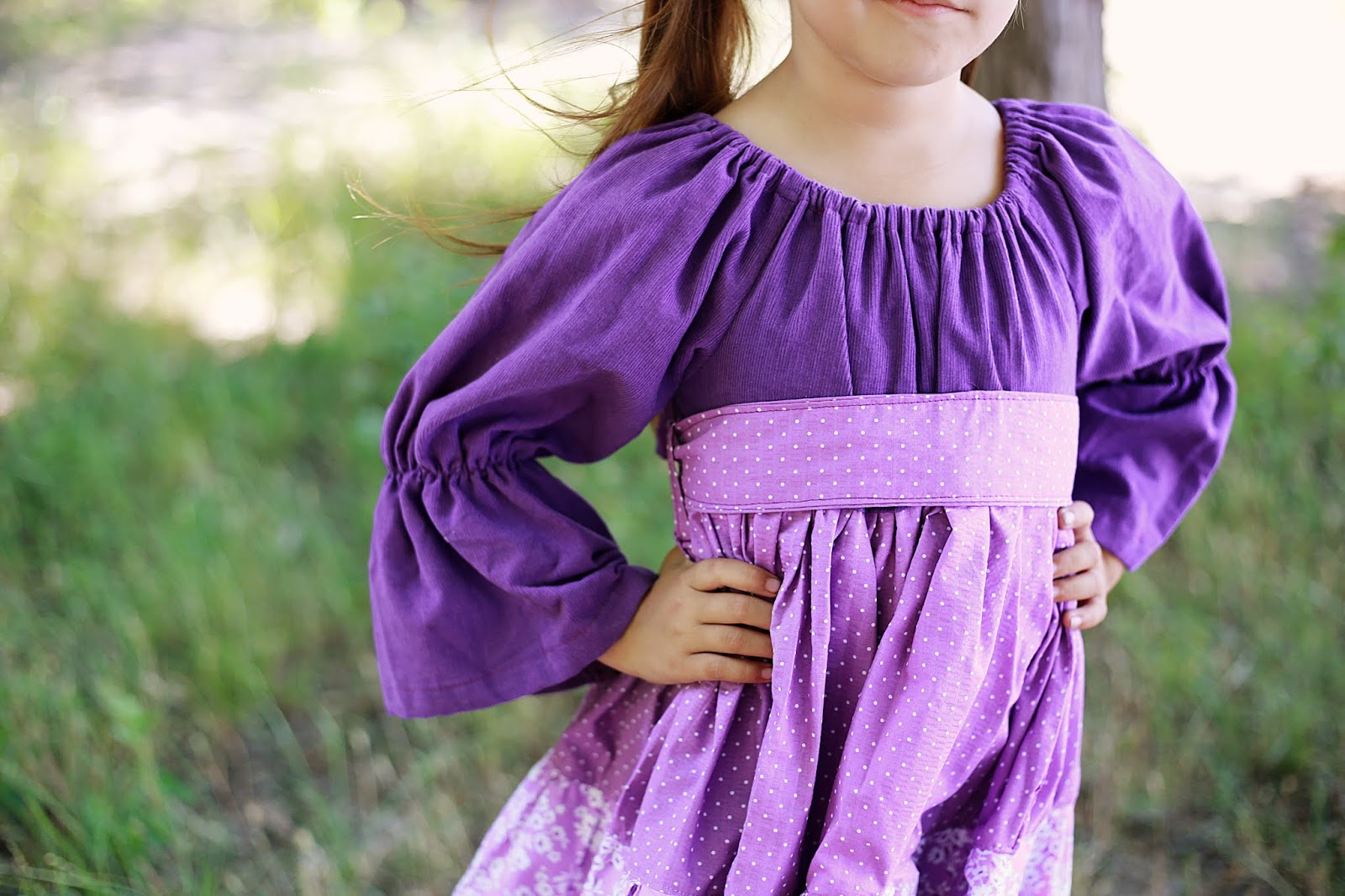 Ruffled Peasant Dress Sewing Pattern, Allana Ruffled Peasant Dress