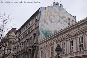 Murals Skadarlija Belgrade Serbia