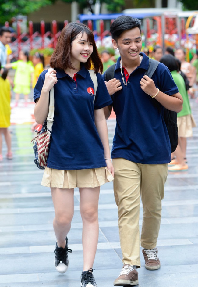 Đồng phục học sinh trung học cơ cở Marie Curie Hà Nội 
