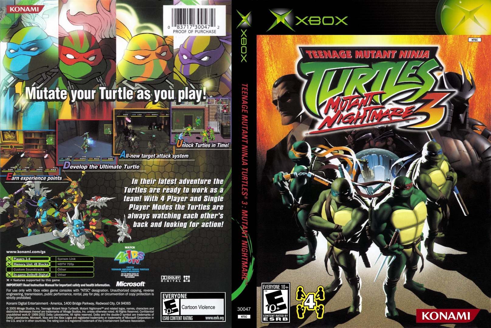 XBOX REALM XBOX 1 CLASSIC Teenage Mutant Ninja Turtles 3 Mutant Nightmare XBOX REALM XBOX 1 CLASSIC Teenage Mutant Ninja Turtles 3 Mutant Nightmare
