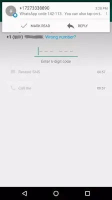 التحقق يدويًا من تطبيق SMS WhatsApp التحقق يدويًا من تطبيق SMS WhatsApp