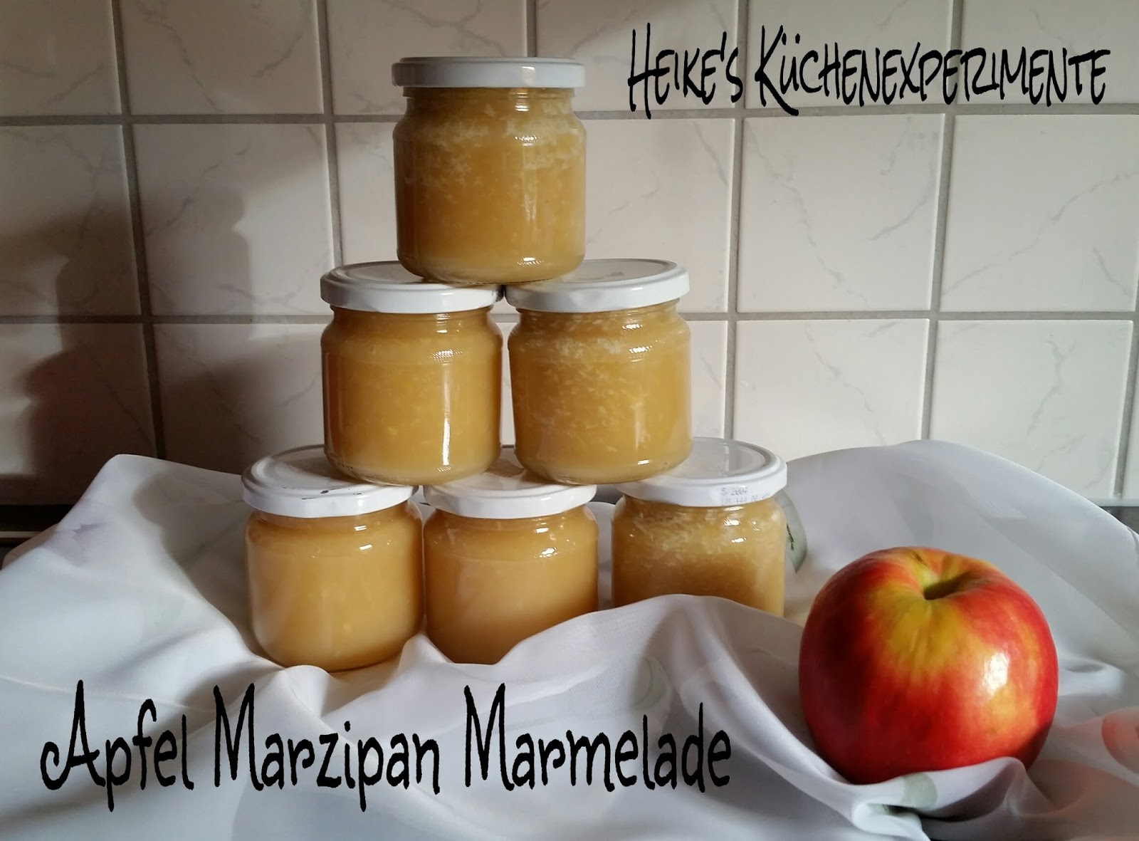 Heike&amp;#39;s Küchenexperimente ☆☆☆: Apfel Marzipan Marmelade