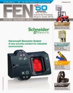 FEN Factory Equipment News 2010-11 - Dicember 2010 | TRUE PDF | Mensile | Professionisti | Attrezzature e Sistemi
Established in 1965, FEN Factory Equipment News continues to inform over 16,100 key manufacturing decision-makers and specifiers of a minimum of 50 new products in each issue.