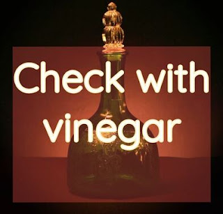 check with vinegar