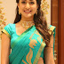 Pragya Jaiswal In Green Saree At RS Brothers Launch