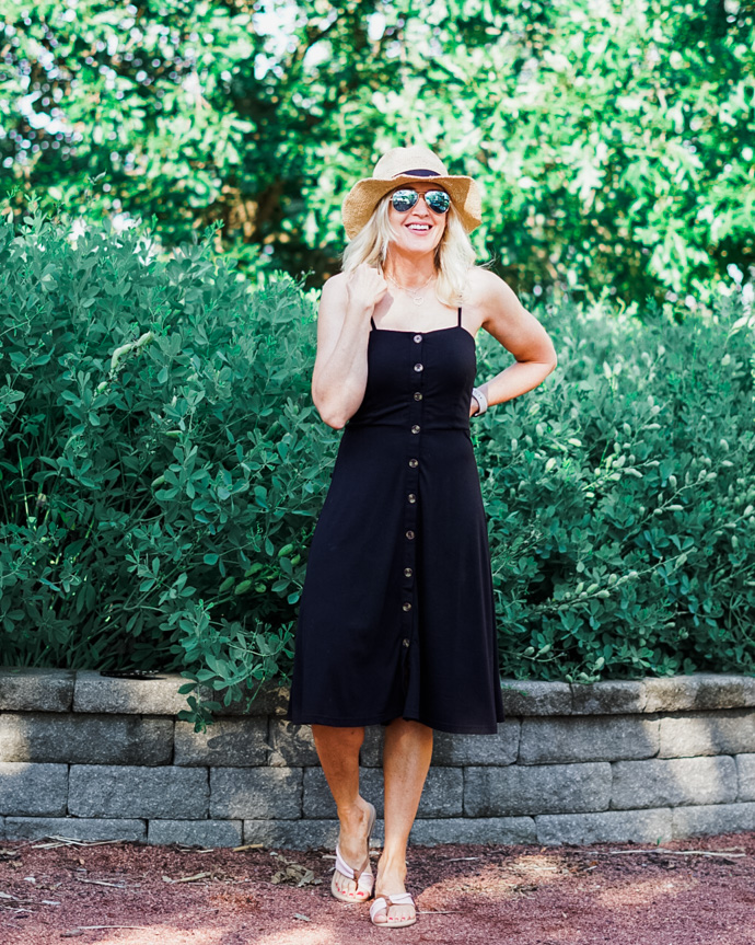 affordable black sundress