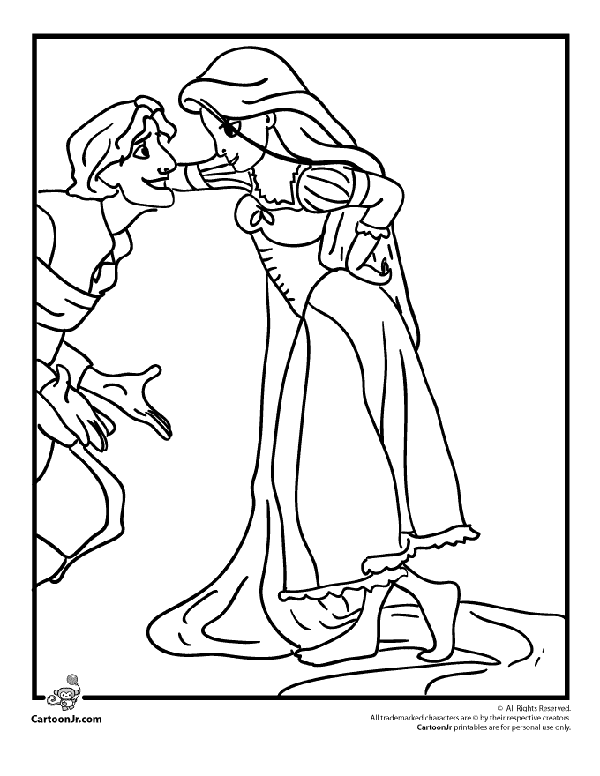 tangled free coloring pages - photo #19