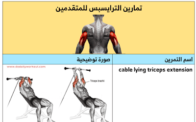 تمارين الترايسبس