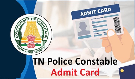 TNUSRB Police Constable Exam Hall Ticket 2021 Download
