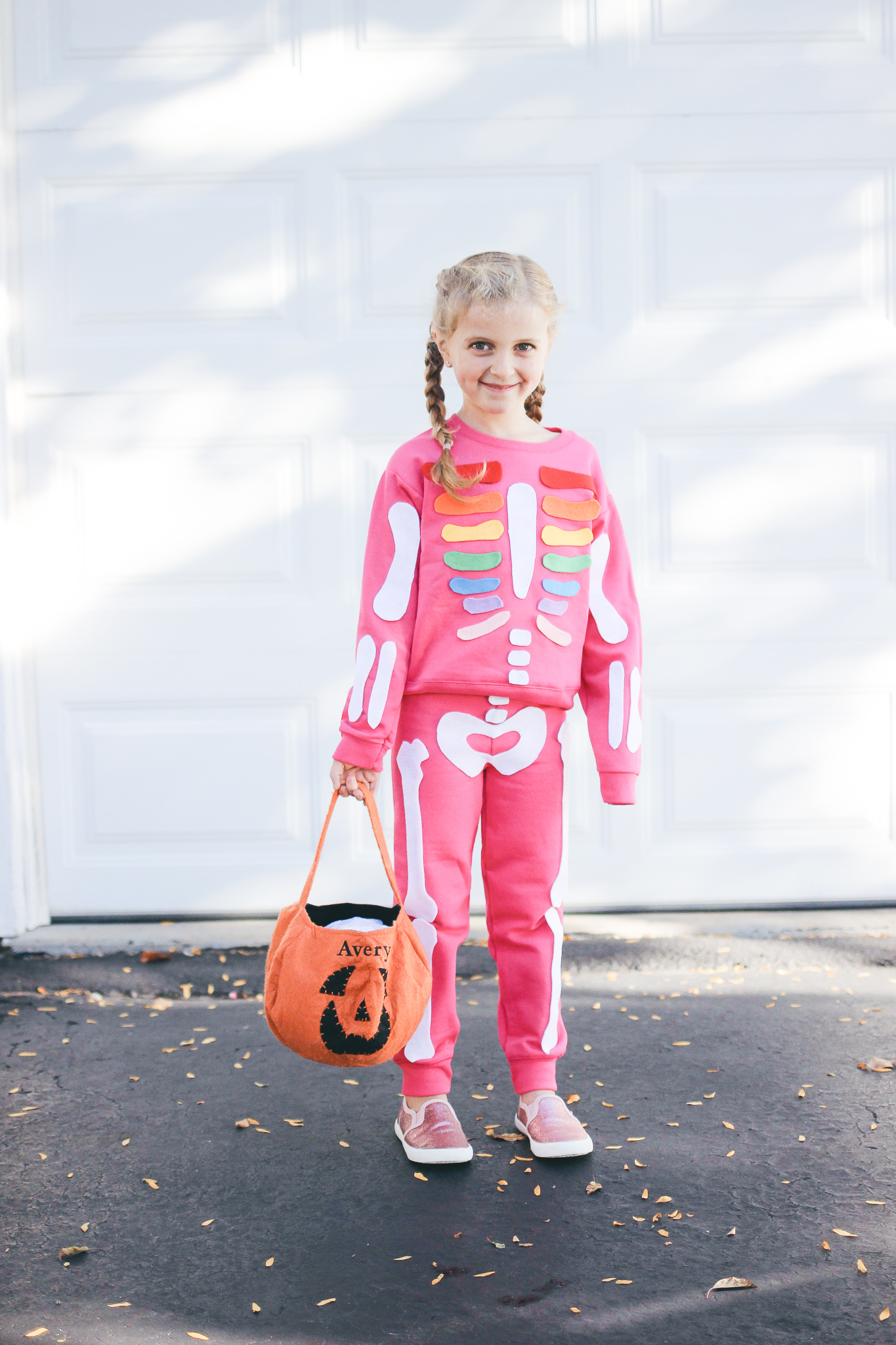 Easy DIY Halloween Costume: Rainbow Skeleton | Snyder Family Co. Blog