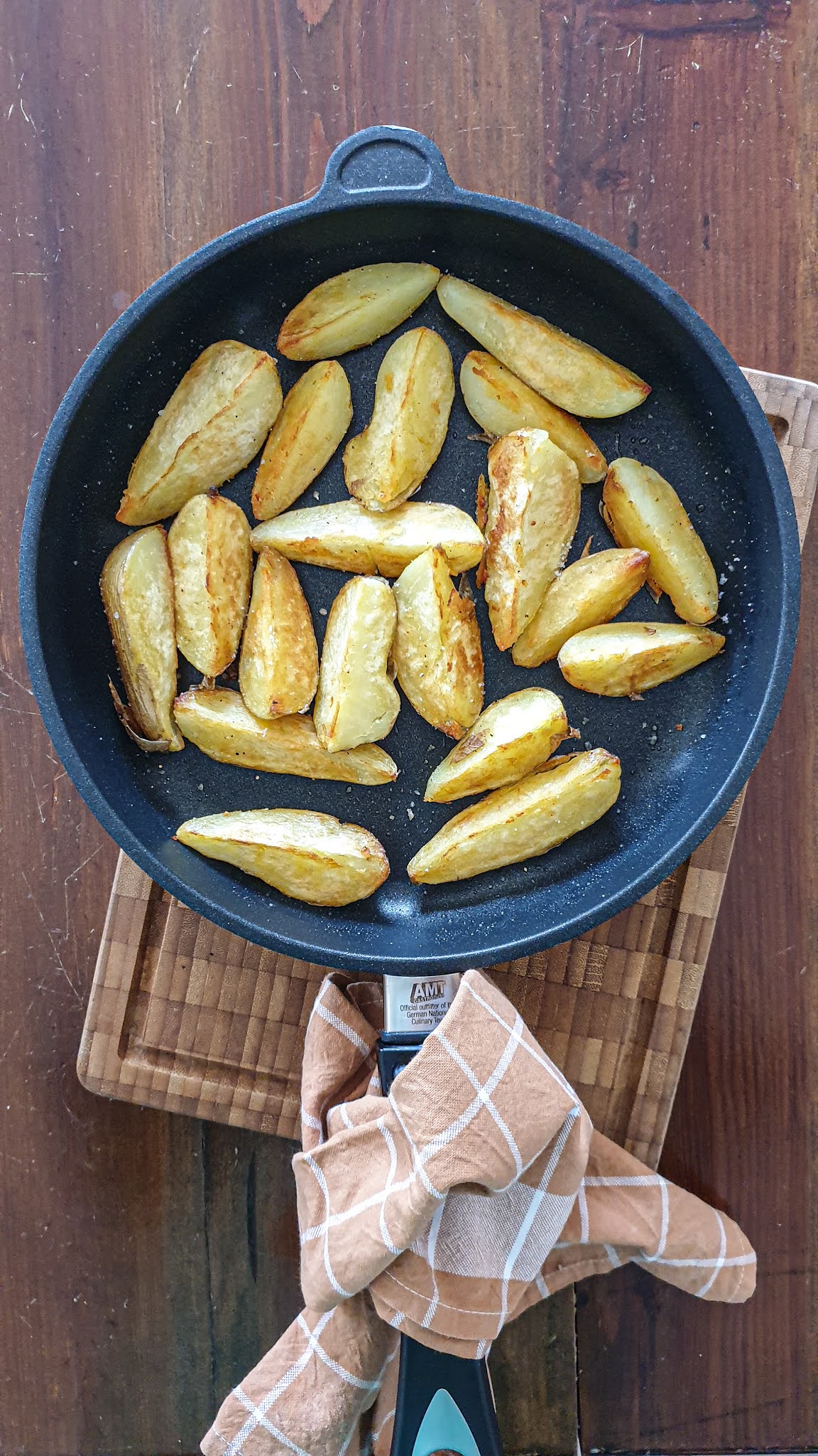 Batatas Assadas na Frigideira à Moda da Teresa