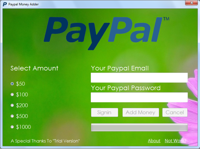 paypal money adder cost for android apk