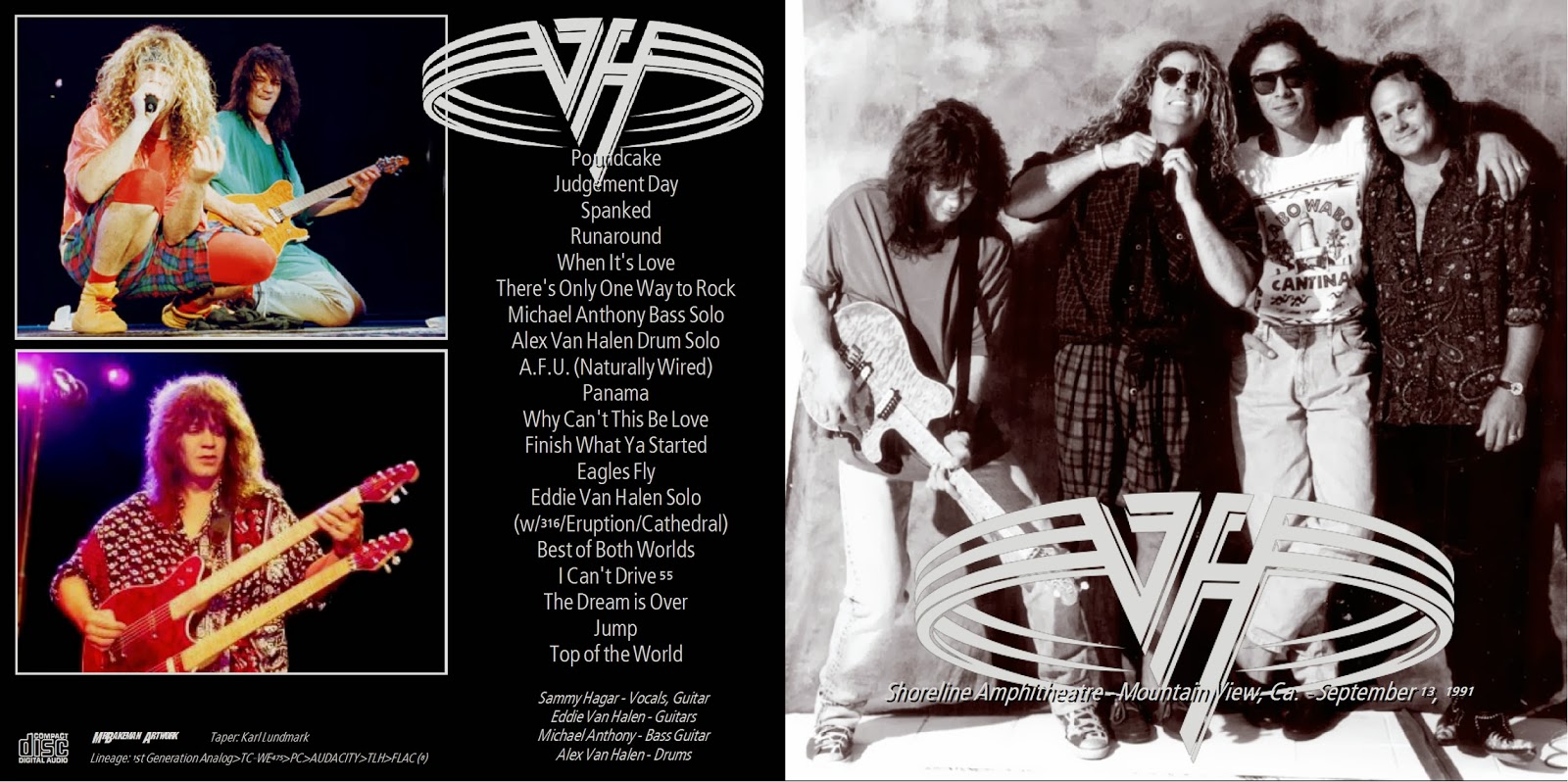 Van Halen 1991-09-13 Shoreline Amphitheatre Mountain View, CA.