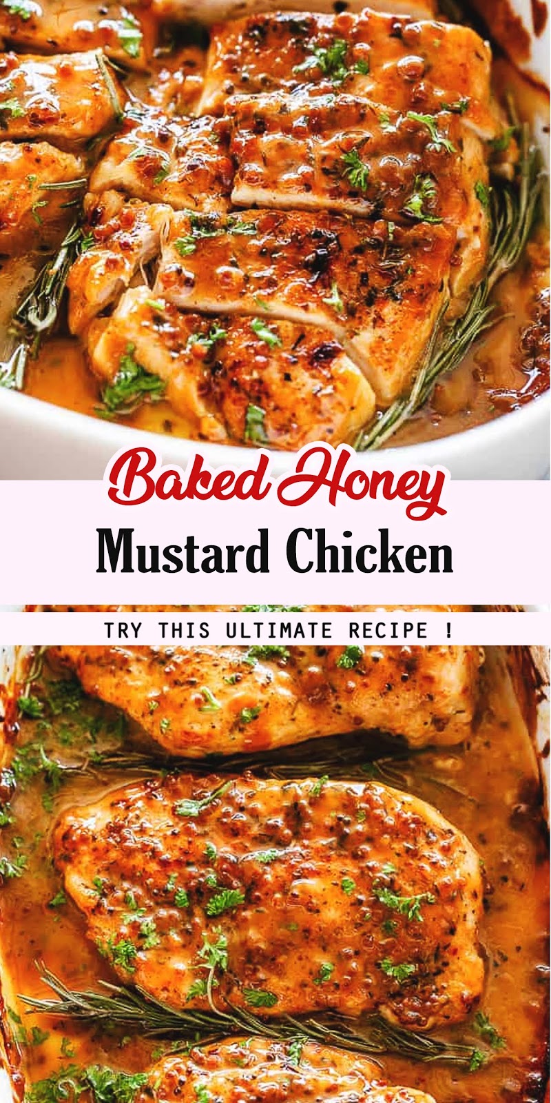 Baked Honey Mustard Chicken - 3 SECONDS