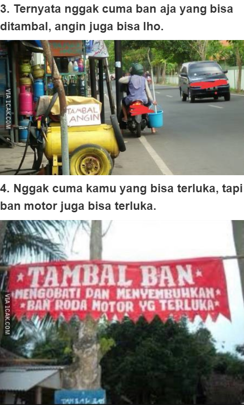 11 Spanduk iklan bengkel ini nggak biasa, bikin susah