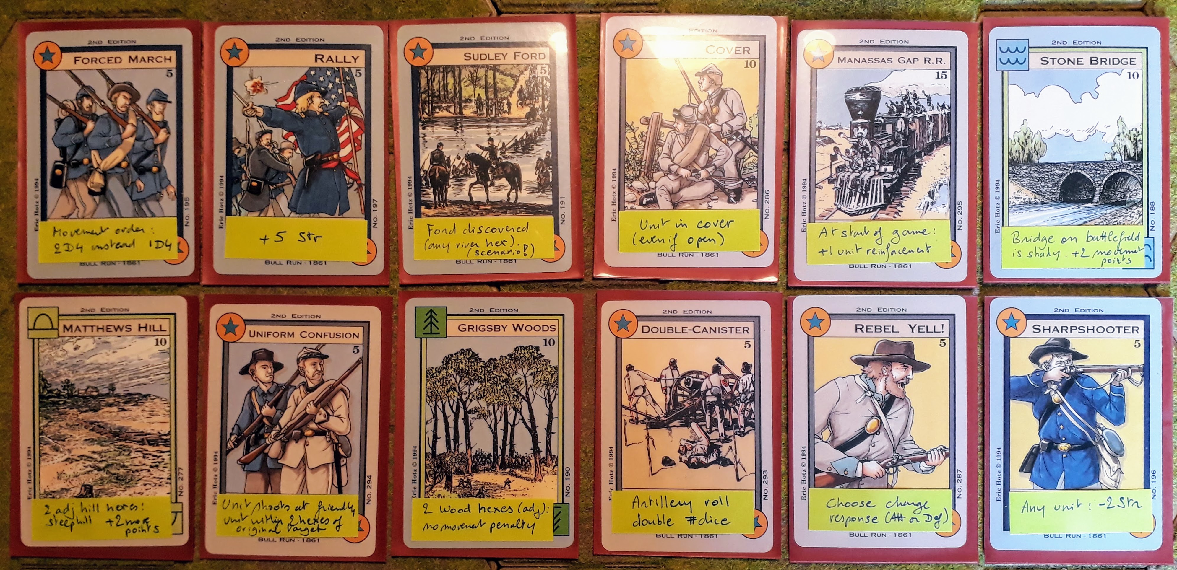 Tiny Tin Men ACW House rules commanders and random events