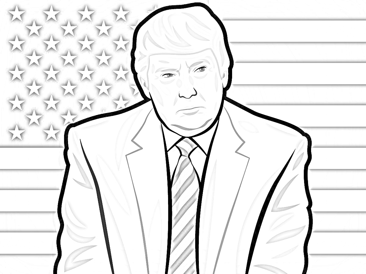 coloring pages donald trump Coloring Pages